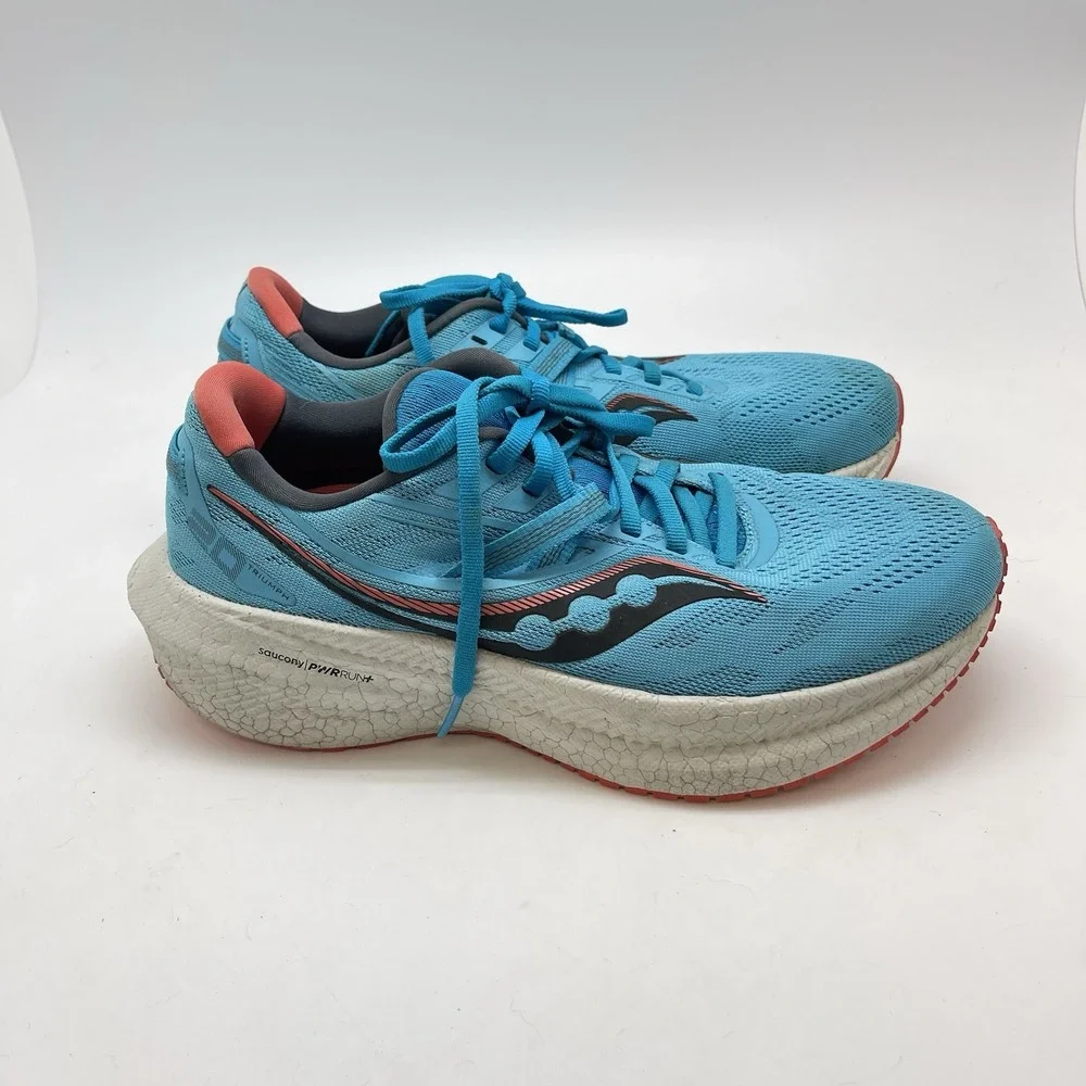 Saucony Sneakers Womens 8.5 Triumph 20 S10759-31 Blue Athletic Running Shoes